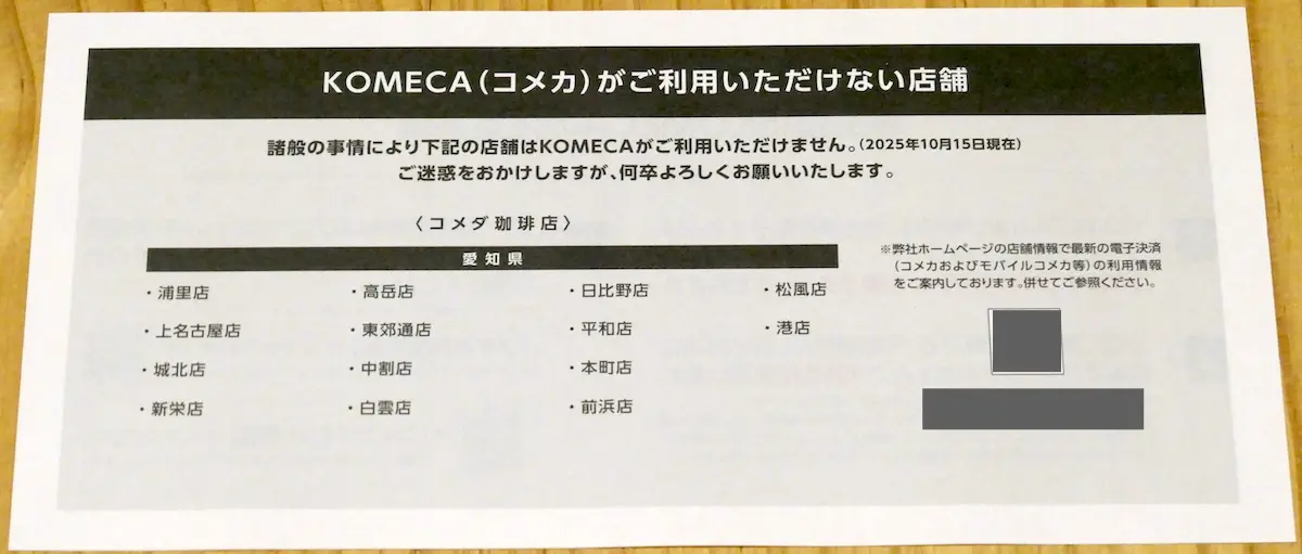 別紙注意事項(裏)