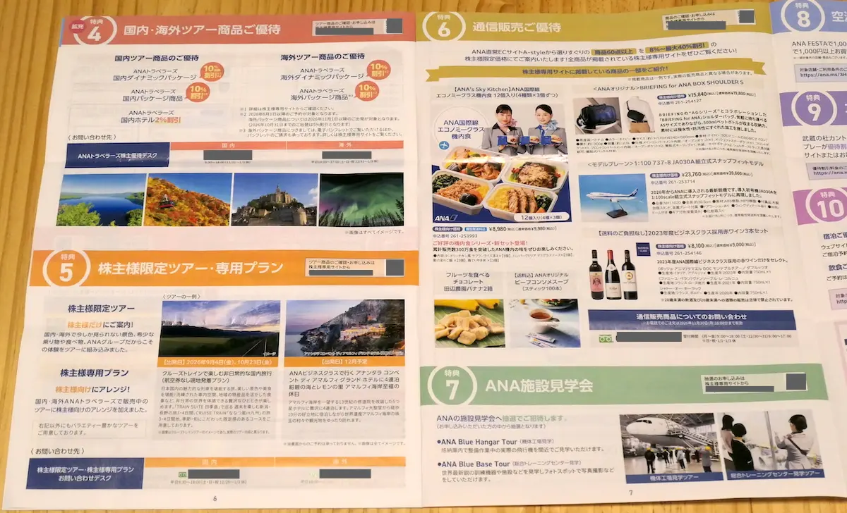 株主優待のご案内(6・7頁)