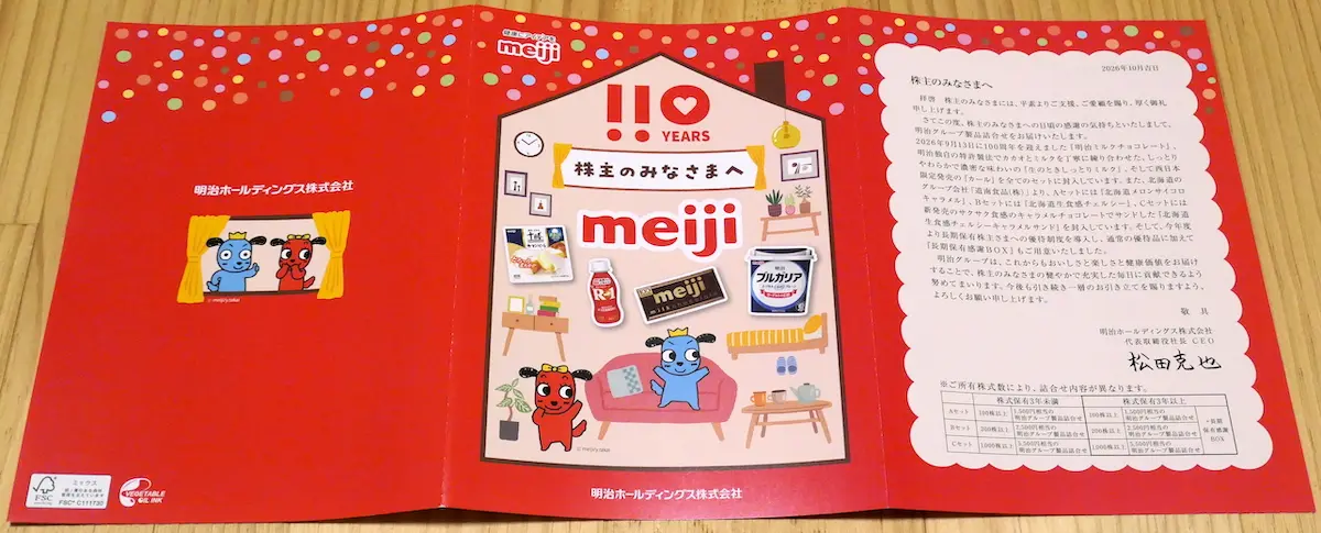 株主のみなさまへ 表