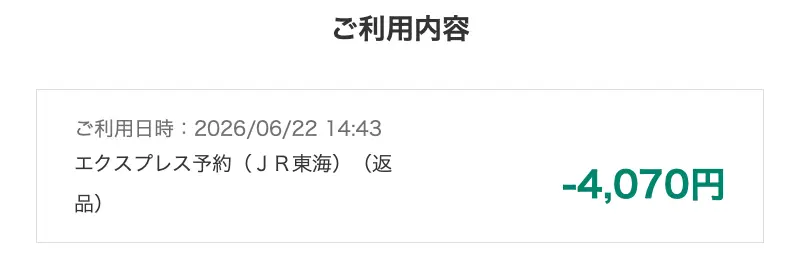 クレジットカード会社からの利用速報メール